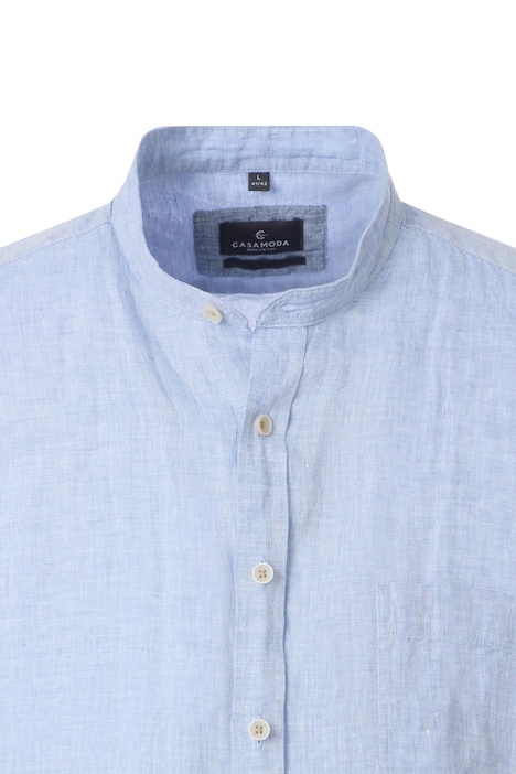 Leinenhemd Kurzarm uni Casual Fit