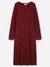 Strickkleid Strickkleid mit Rautenstrickmuster Langarm keine Angabe