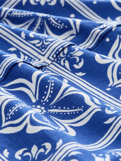 Loose Fit Bluse mit Leinenanteil