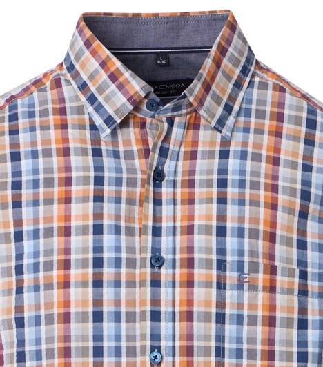 Freizeithemd Kurzarm kariert Comfort Fit