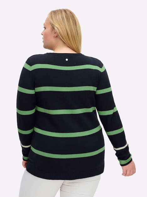 Pullover Langarm Jersey Sonstiges Muster Ohne Kragen