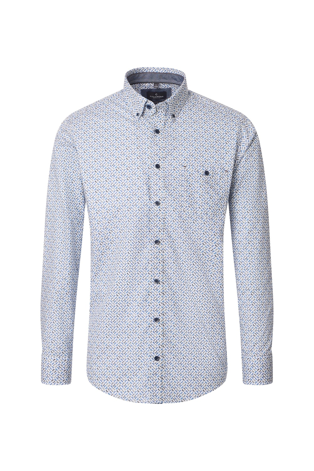 Freizeithemd Langarm Print Casual Fit