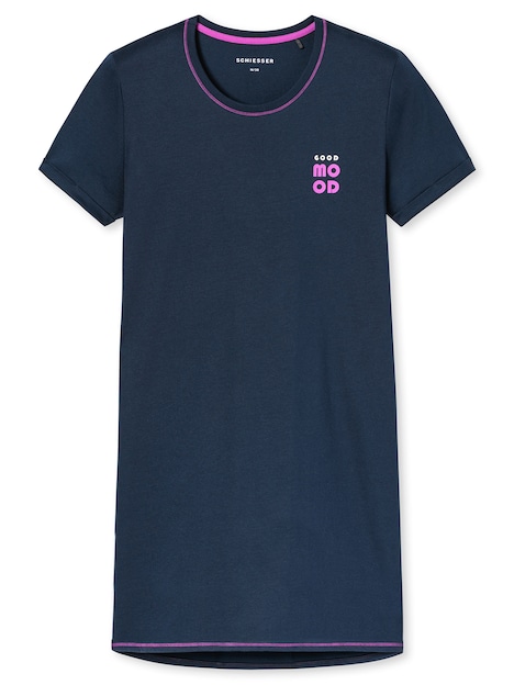 Schiesser Damen Nachthemd Casual Essentials deepblue