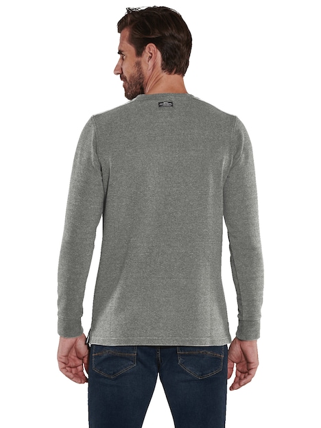 Herren Langarm-Hemd uni , Beige