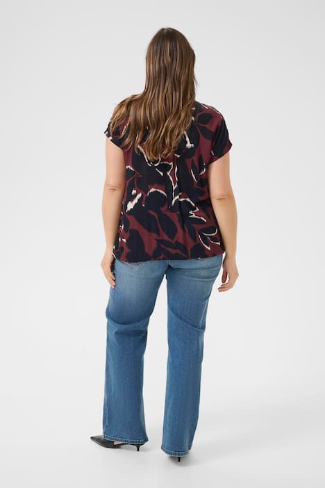 Kurzarm-Bluse Loose fit