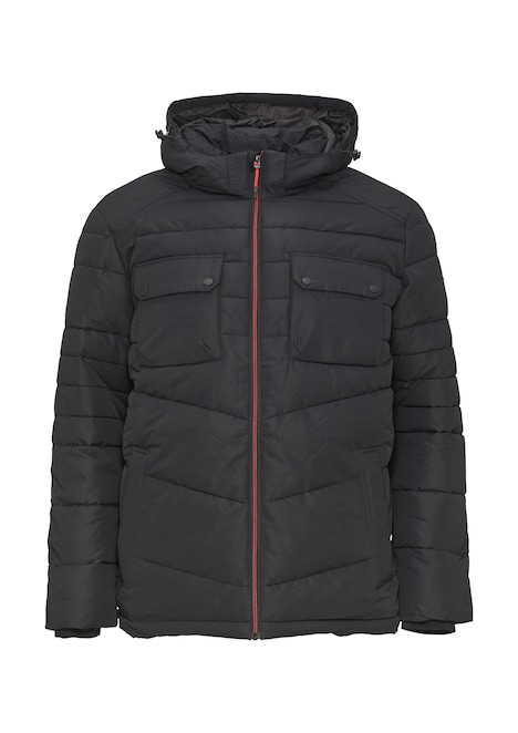Gesteppte Jacke mit abnehmbarer Kapuze