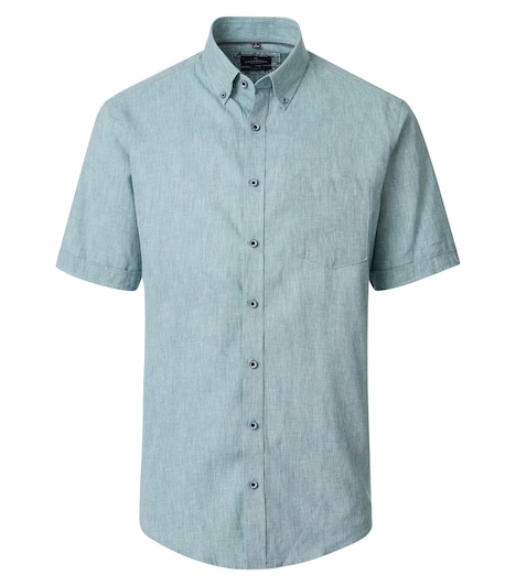 Leinenhemd kurzarm uni Casual Fit
