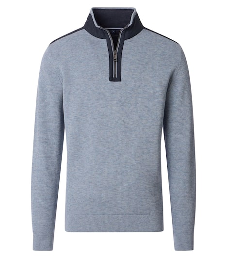 Troyer uni Basic Knitwear