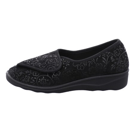 Damen Hausschuh Nice 104, schwarz