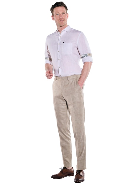 Herren Anzug-Hose slim fit , Beige