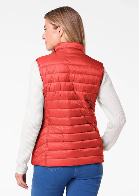 GOLDNER Gewatteerde bodywarmer Figuurvriendelijk vest met lichte wattering