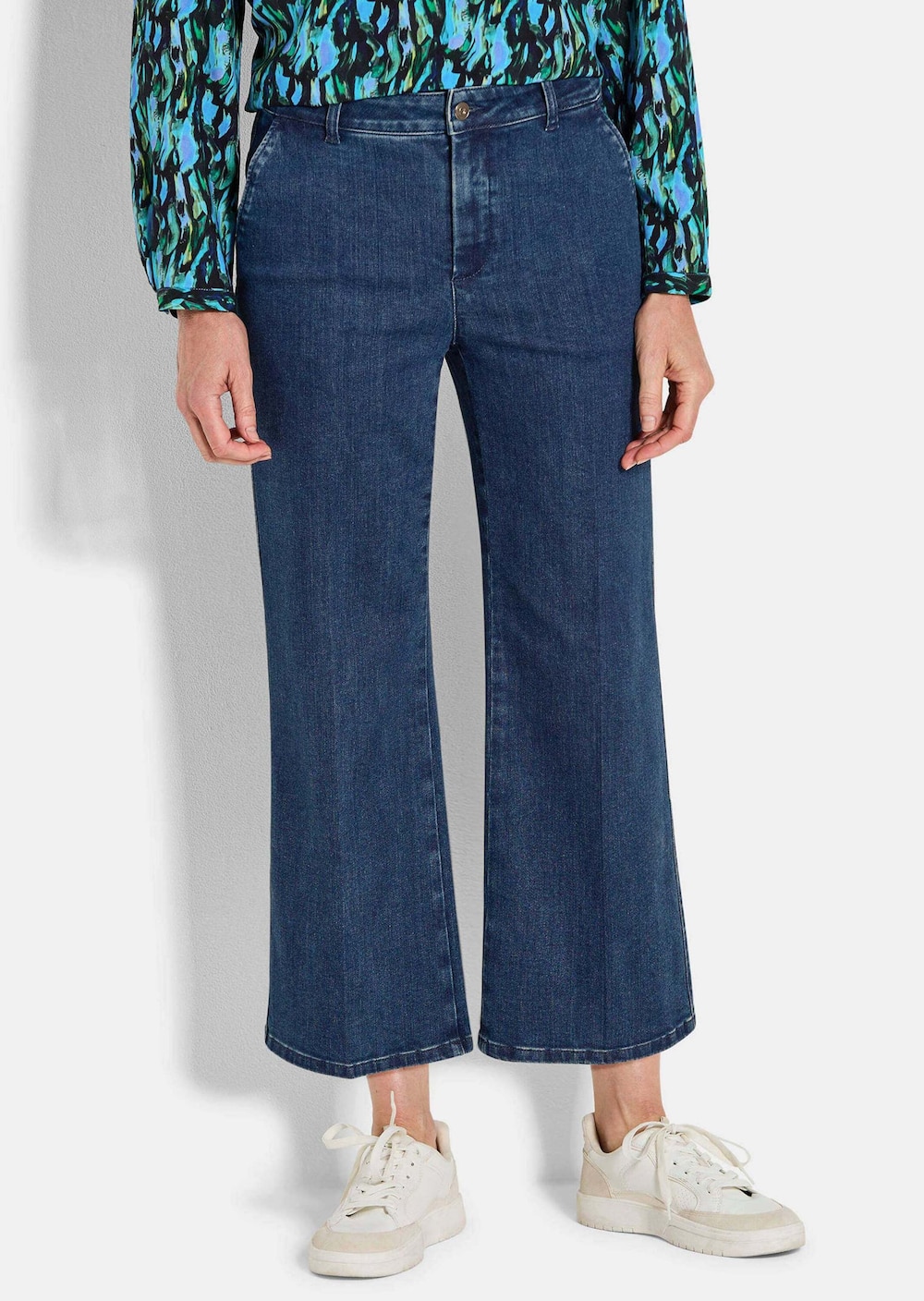 Jeans-Culotte VERA mit Bügelfalten