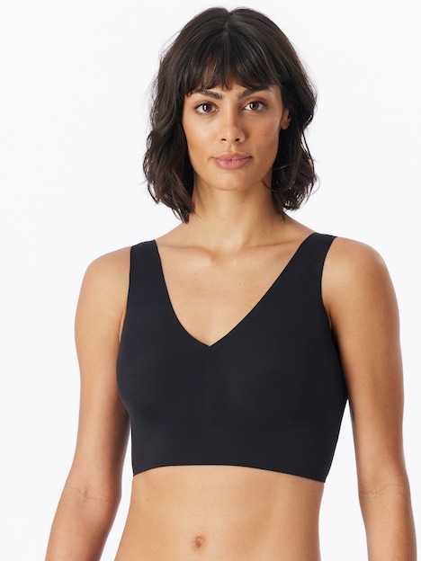 Schiesser Damen Bustier Padded - Invisible Soft - schwarz