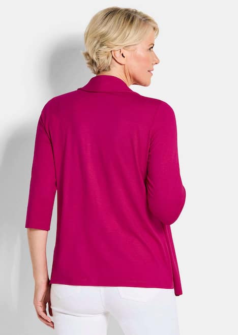 Viskoseshirt in Twinset-Optik