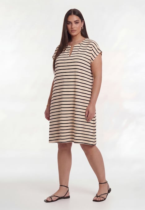 Kleid mit Streifendruck