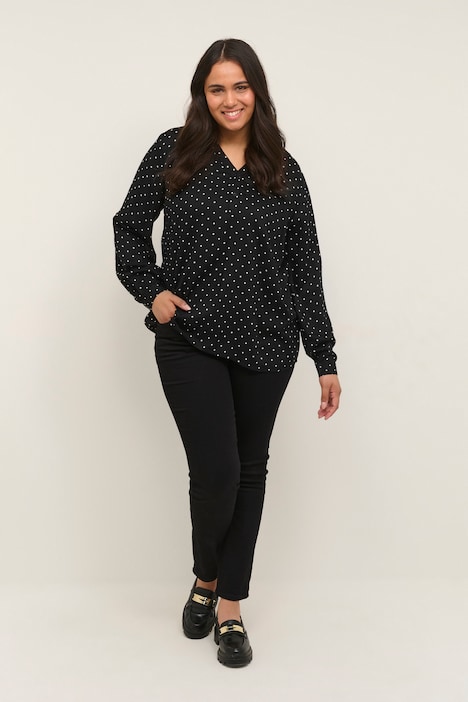 Langarm-Bluse Regular fit