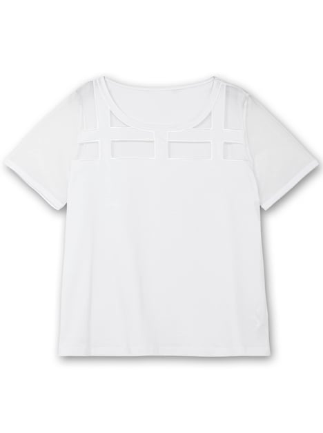 Shirt Kurzarm Uni Ohne Kragen