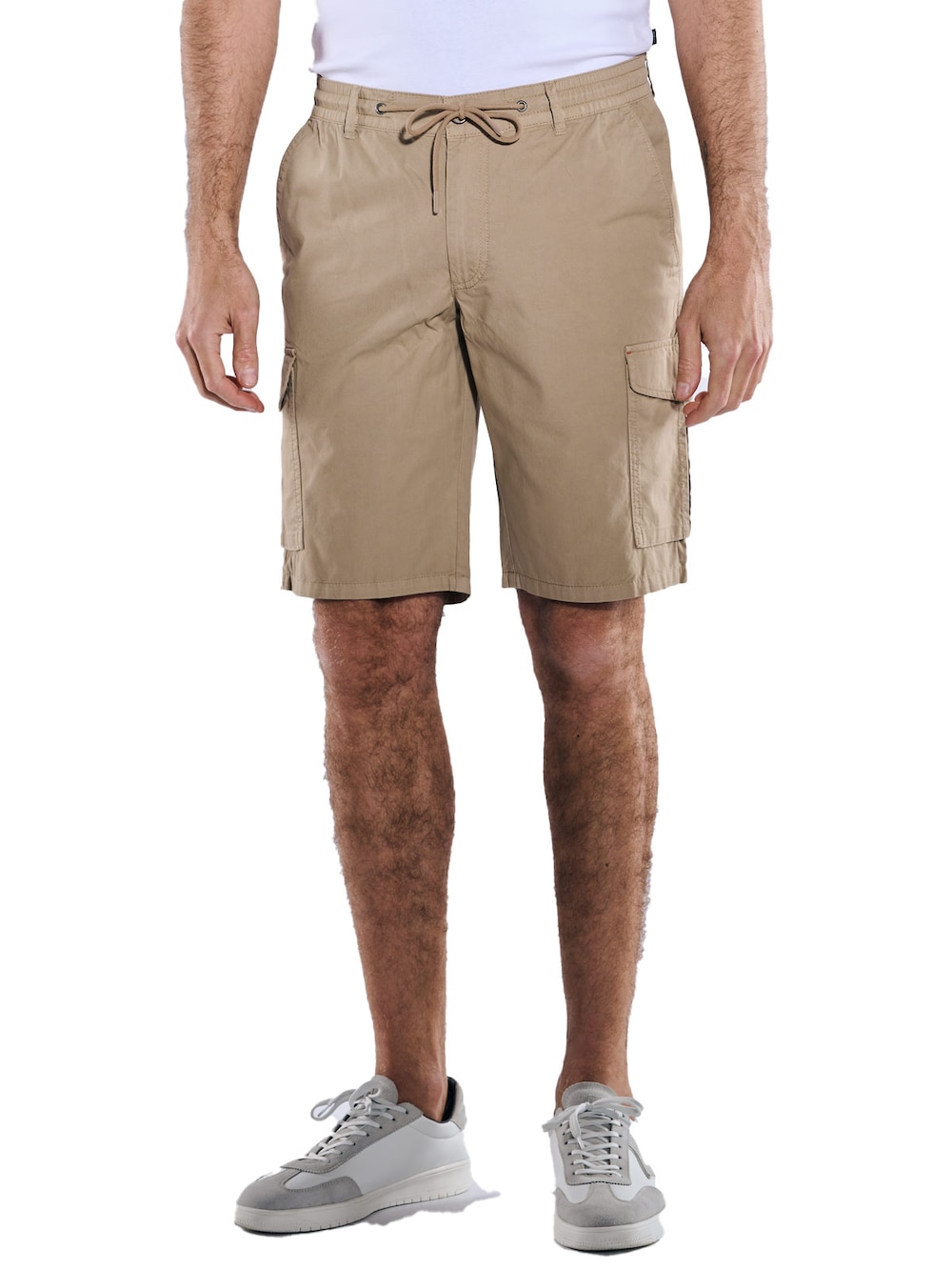 Herren Bermuda mit Tunnelzug , Hellbraun