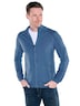 engbers Herren Cardigan mit Troyerkragen , Mittelblau