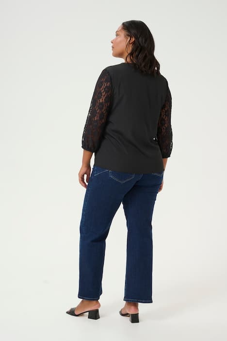 Langarm-Bluse Regular fit