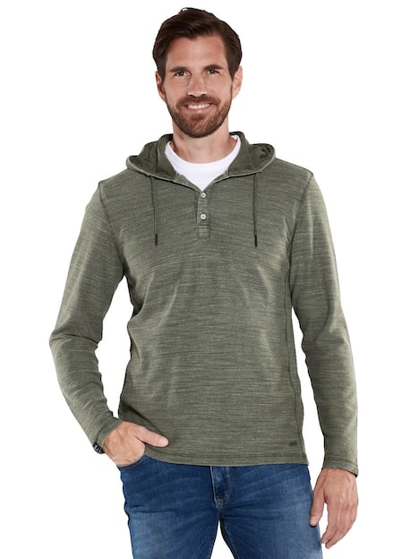 engbers Herren Langarm-Shirt uni , Oliv