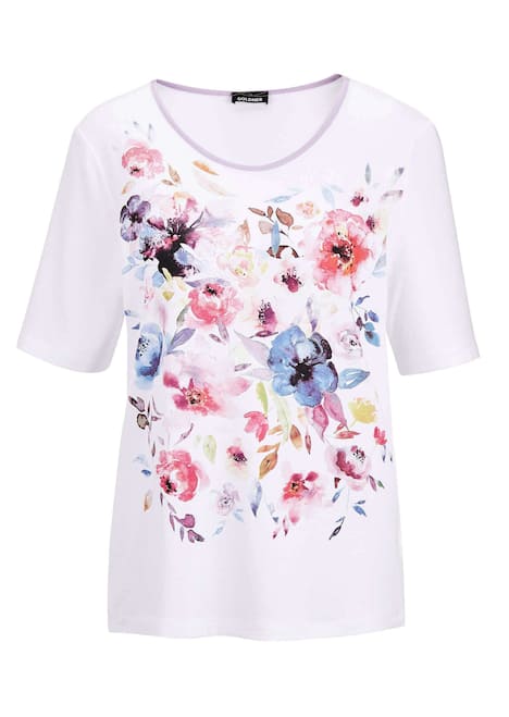 Druckshirt mit Blumenmotiv