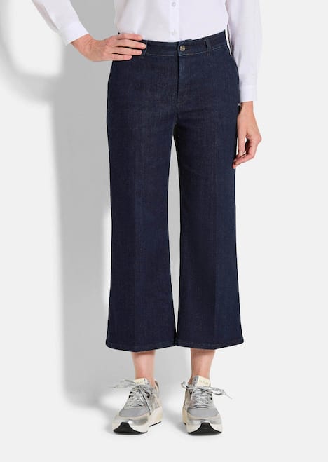 Jeans-Culotte VERA mit Bügelfalten