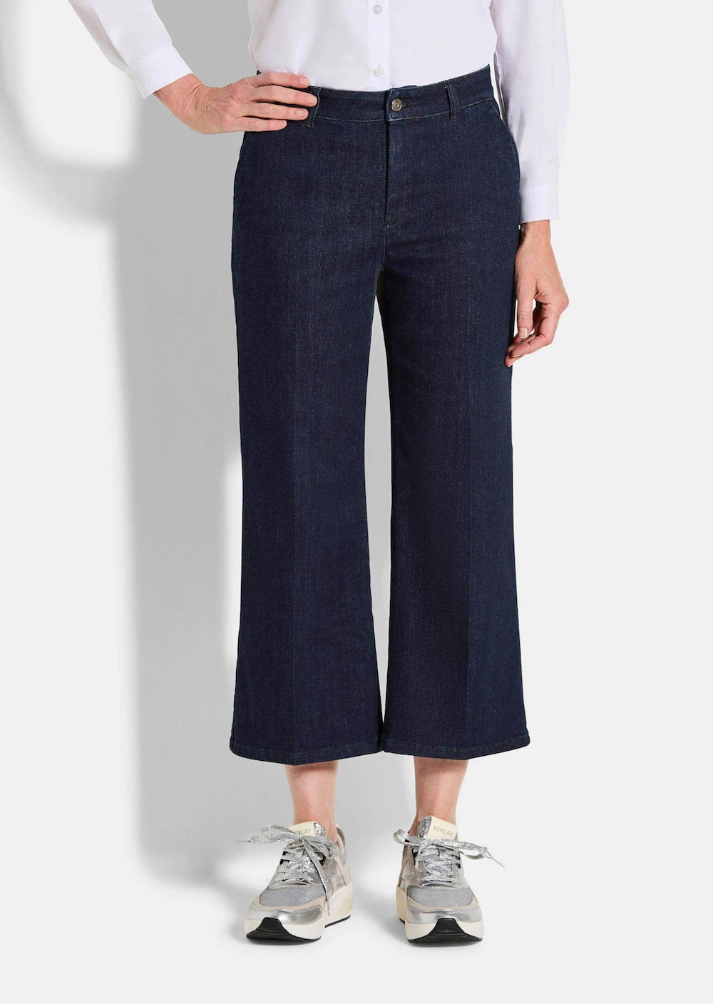 Jeans-Culotte VERA mit Bügelfalten