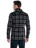 engbers Herren Overshirt kariert , Schwarz