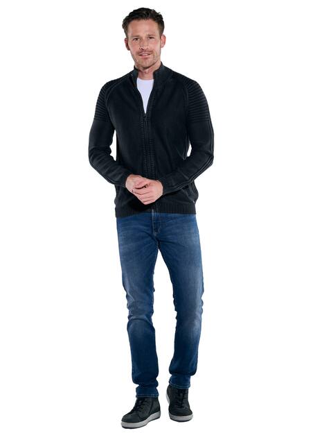 engbers Herren Cardigan uni , Anthrazit