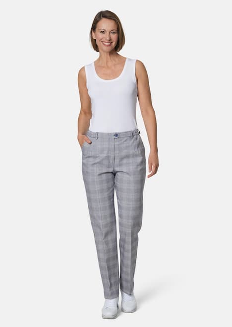 GOLDNER Geruite broek, comfort model Geruite broek, comfort model