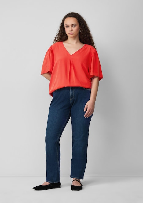 Bluse mit Puffärmeln
