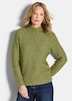 Weicher Bouclé-Pullover, Stehkragen