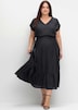 Maxikleid Kurzarm Uni