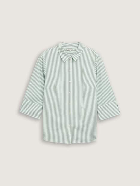 Loose Fit Bluse mit Streifenmuster