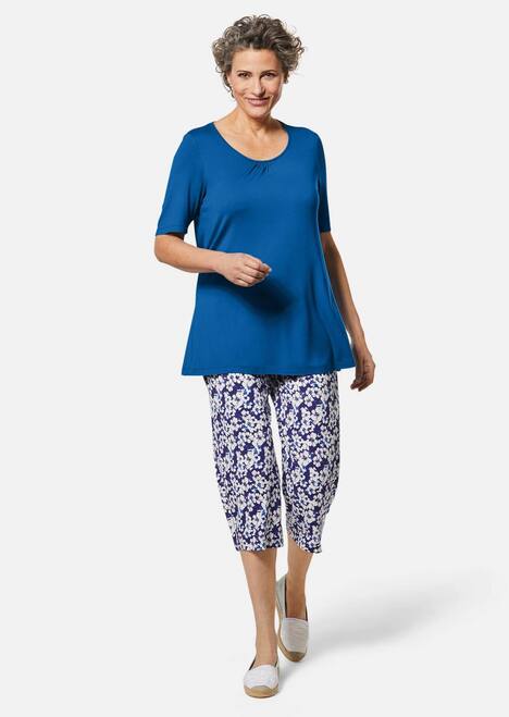 Zeitloses Shirt mit modernem Raffdetail