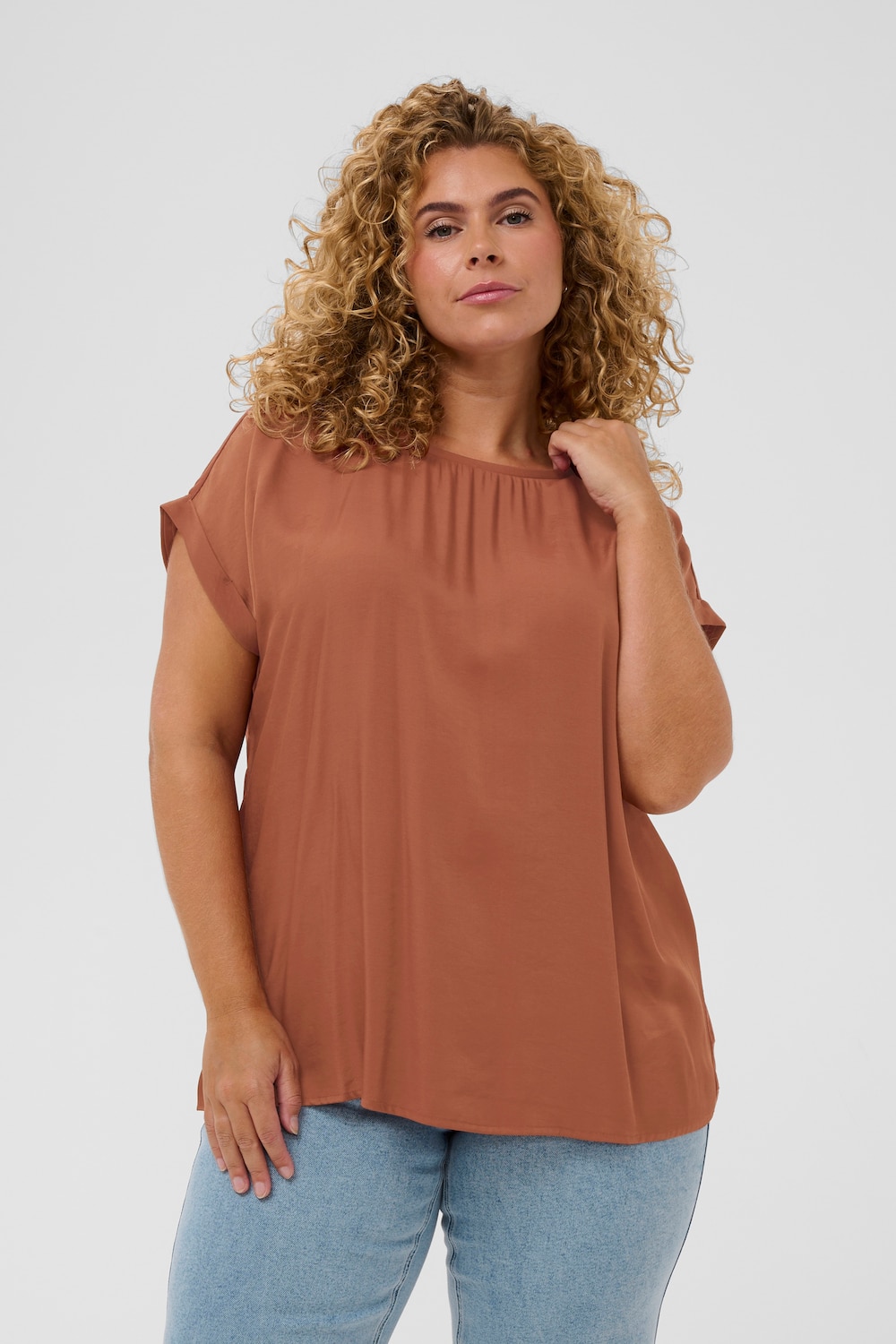 Langarm-Bluse Regular fit