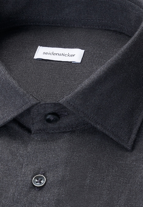 Herren Flanellhemd - Uni