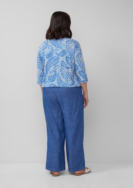 Shirt aus Viskosestretch in O-Shape