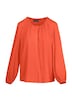 Satijnen blouse met vrouwelijke plooien