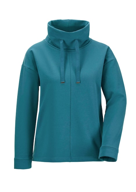 Sportiver Kragenpullover mit Tunnelzug