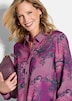 GOLDNER Blouse met print Overhemdblouse van viscose-satijn