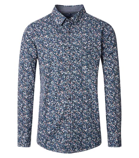 Freizeithemd Print Comfort Fit