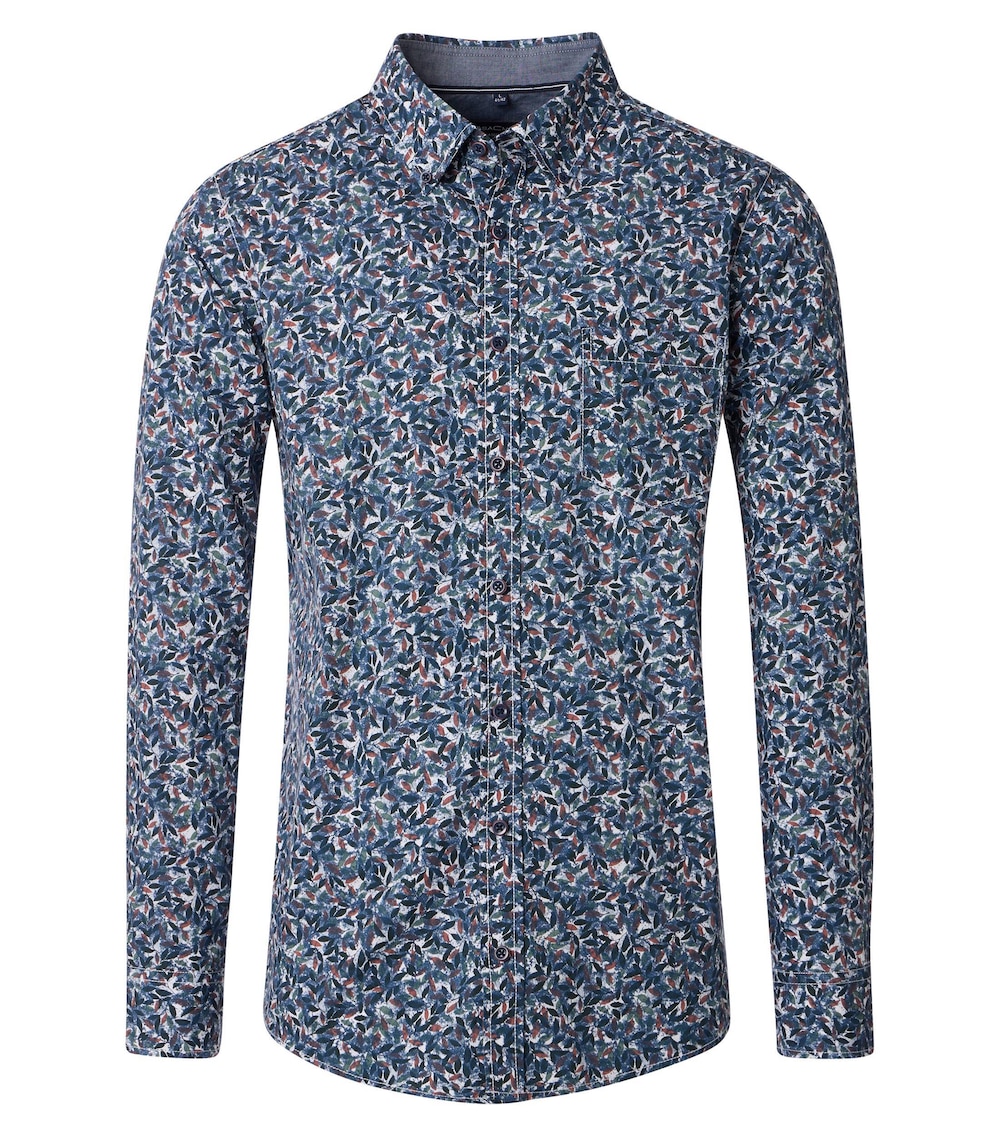 Freizeithemd Print Comfort Fit