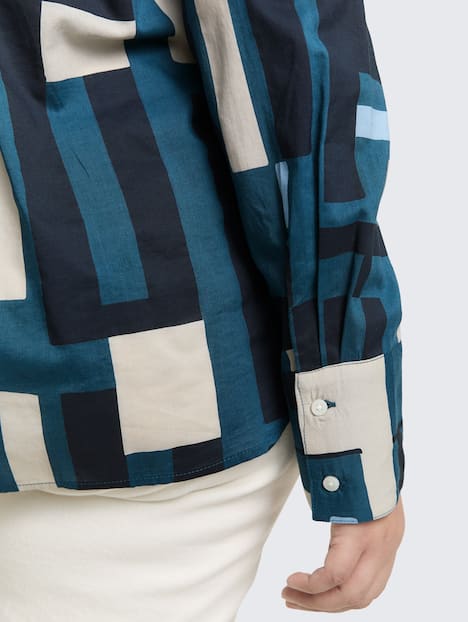 Hemdbluse mit Muster