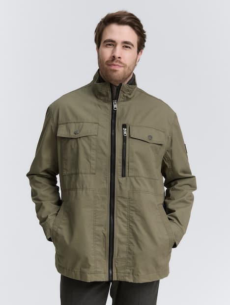 Tom Tailor Men PLUS Jacken Plus Size - Fieldjacket aus Baumwolle