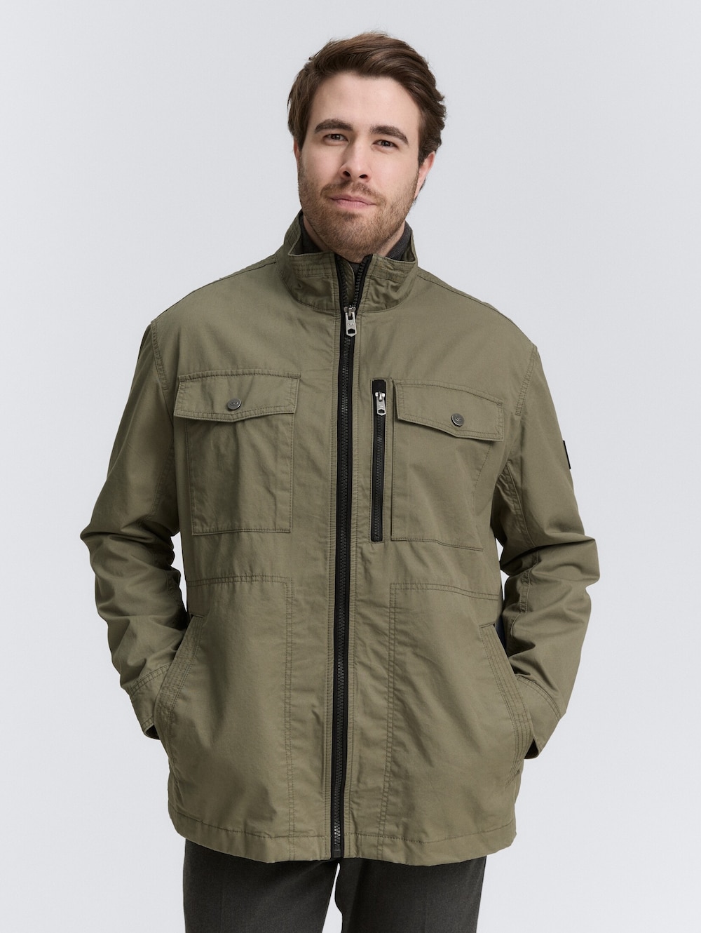 Tom Tailor Men PLUS Jacken Plus Size - Fieldjacket aus Baumwolle