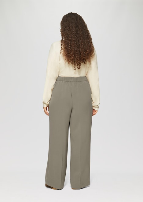 Wide-Leg-Hose mit elastischem Bund