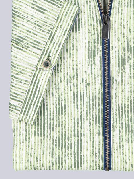 engbers Herren Kurzarm-Hemd gemustert , Hellgruen