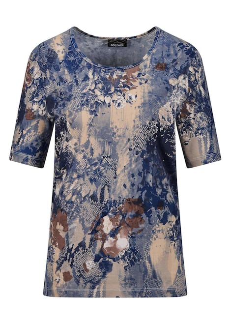 GOLDNER Shirt Shirt met animal-bloemendessin